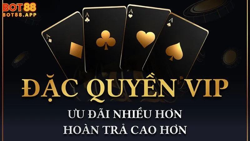 Vip BOT88: Đẳng cấp cá cược với các đặc quyền vượt trội 2 Quyền lợi đặc biệt dành cho thành viên Vip BOT88