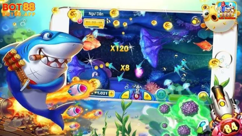 Bắn cá đổi thưởng BOT88: Trải nghiệm giải trí tuyệt hảo 1 Sơ lược về sảnh Bắn cá đổi thưởng BOT88